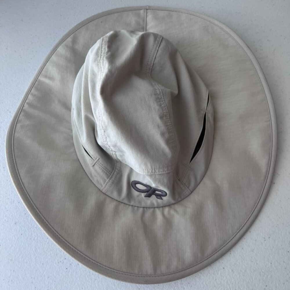 Outdoor Research Sunbriolet Sun Hat Solid Khaki Size Medium